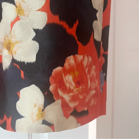 🧡 J. Crew Collection Silk & Wool Floral Pencil Skirt - Picture 3 of 8